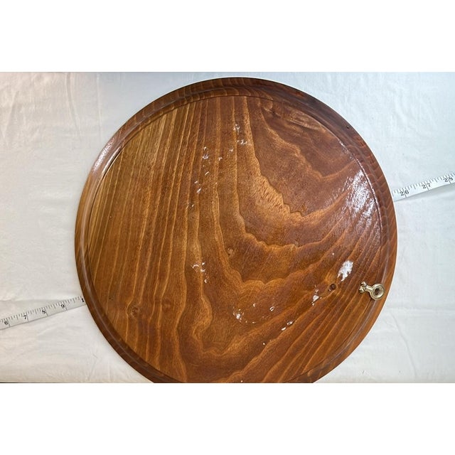 Vintage Carved Wood Alania Ossetia Wall Art Plate Northern Russian Culture For Sale - Image 6 of 6