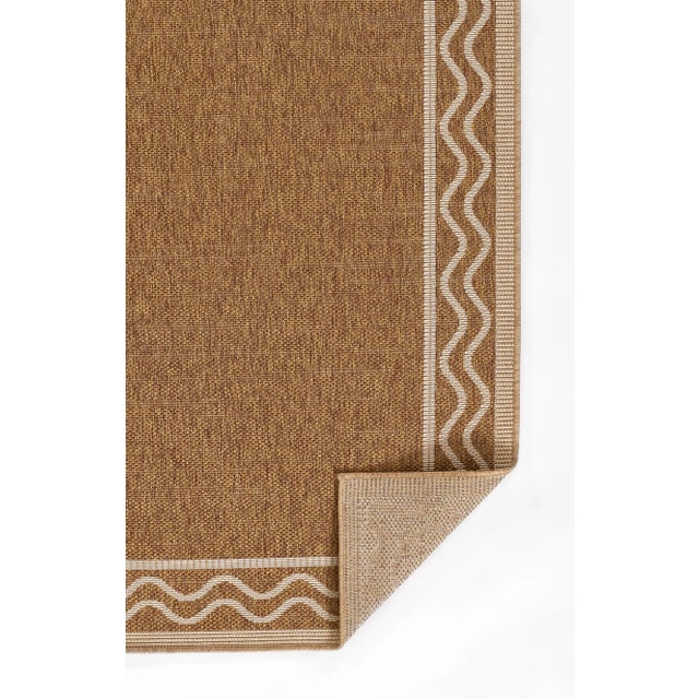 Erin Gates by Momeni Saybrook Ripple Natural Indoor/Outdoor Area Rug 2'7" X 7'6" Runner For Sale - Image 9 of 12