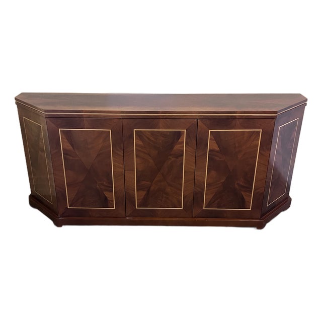 1990s Stunning 84” Mahogany Sideboard Pace Collection For Sale