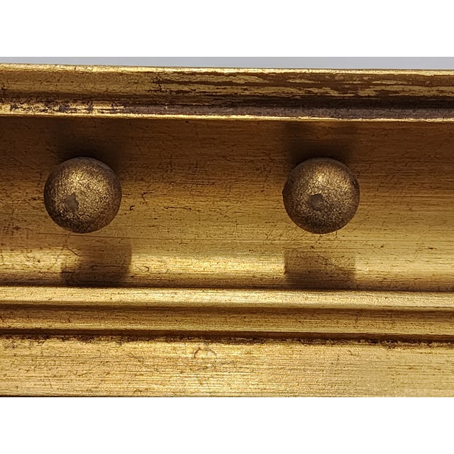 Antique Early 20th Century Federal Style Eglomise Giltwood Mirror For Sale - Image 13 of 17