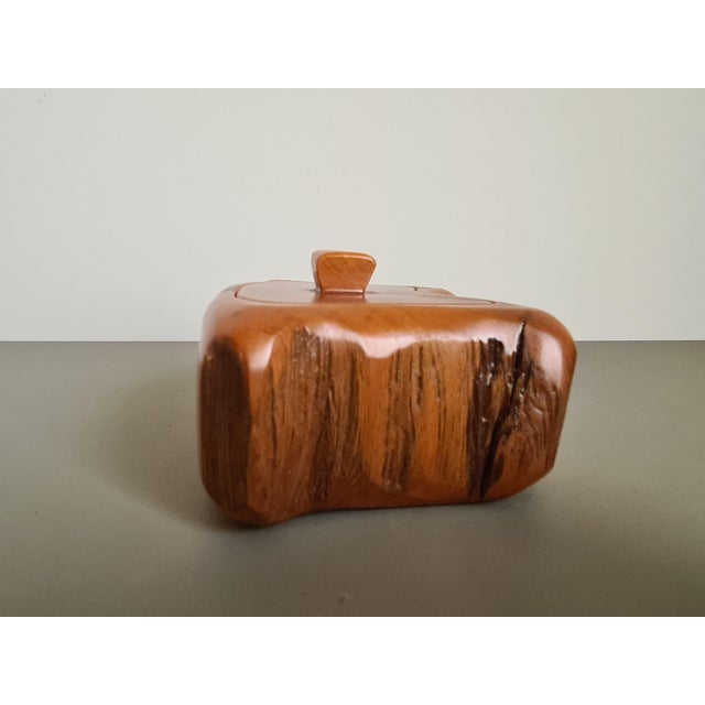 Vintage French Wooden Box in style of Alexandre Noll, 1950 For Sale - Image 9 of 17