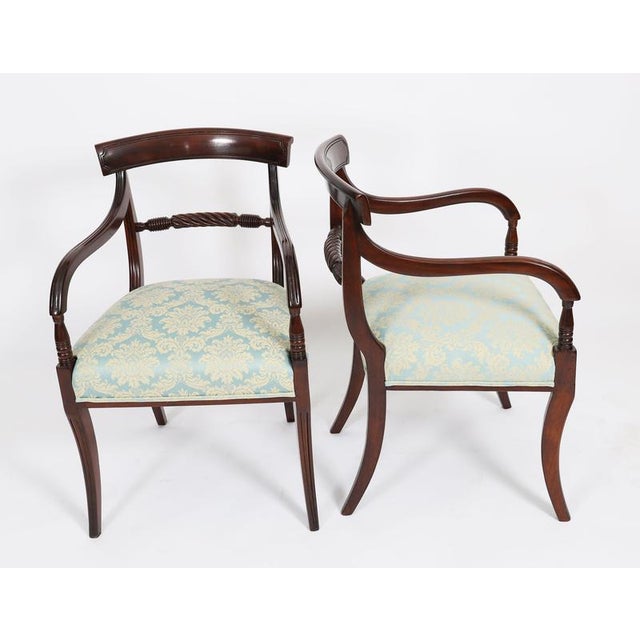 Hollywood Regency Antique Regency Scottish Dining Chairs, 1820, Set of 8 For Sale - Image 3 of 18