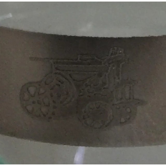 1950s Vintage Roly-Poly Tumblers - Dorothy Thorpe Style - Vehicle Theme - Set of 6 For Sale - Image 5 of 11