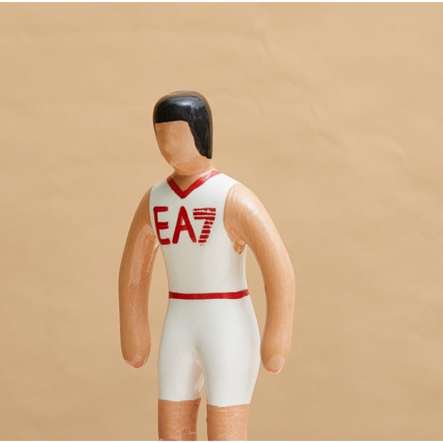 Subbuteo Ornament Sculpture in Double-Mold Ceramic from Artigianato Italiano For Sale - Image 3 of 4