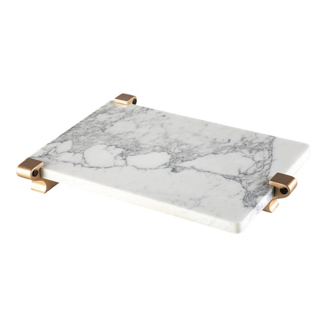 Pardalis Rectangle Marble Tray For Sale