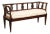 Italian 19th C. Lyre Splat Back Sofa Bench For Sale