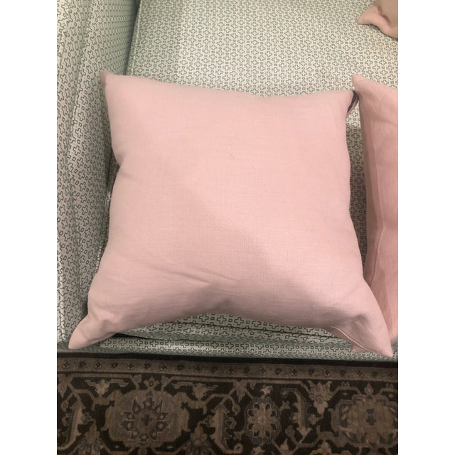 Pink Linen Ryan Studio Pillow Chairish
