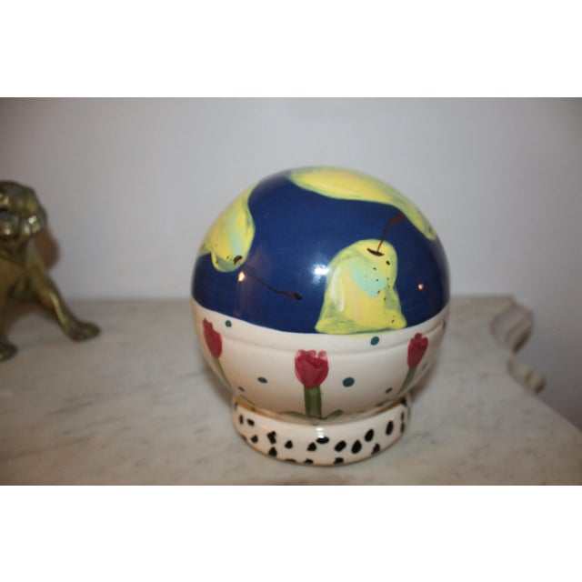 1980s 80's Vintage J Jorgenson Ceramic Globes - Set of 3 For Sale - Image 5 of 8