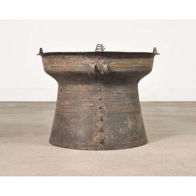 Pair of Southeast Asian Bronze Rain Drums or Drinks Tables For Sale - Image 11 of 18