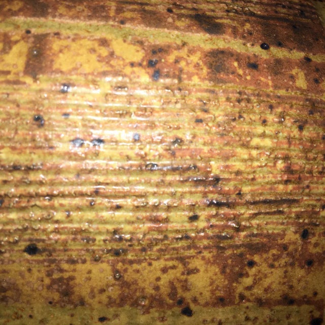 Late 20th Century Mid Century Deep Pottery Planter For Sale - Image 5 of 8