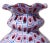 Murano Vintage Murano Fratelli Toso Amethyst Pink Blue White Millefiori Flower Mosaic Italian Art Glass Bud Vase For Sale - Image 4 of 9
