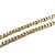Bulgari Bvlgari NY Gold Curb Link Chain 18k Two Tone Flat Links 78gr 17"L For Sale - Image 4 of 6