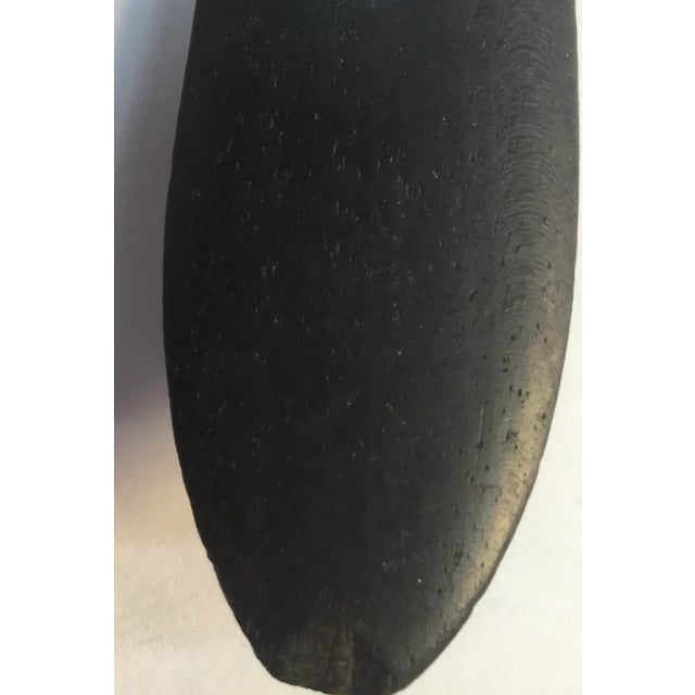 Antique Ebonized Handles Silver Plate Salad Serving Set. For Sale - Image 9 of 10