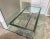 Very good condition French bistro glass and iron dining room table. Dine in style on this vintage French bistro style...