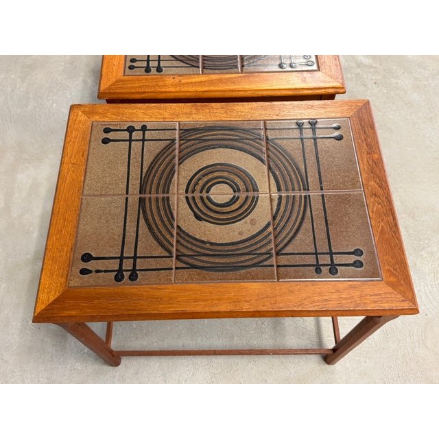 1960s Danish Modern Teak Nesting End Tables - Set of 3 For Sale In Boston - Image 6 of 9