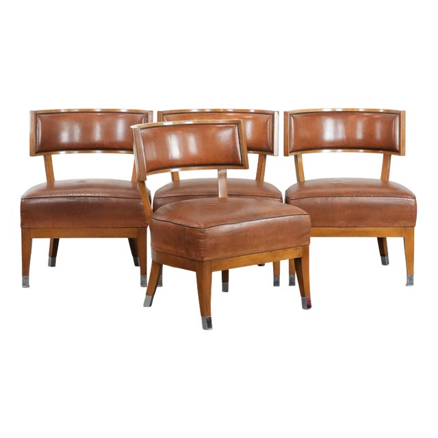 Vintage Armchairs in Sheepskin, Set of 4 For Sale