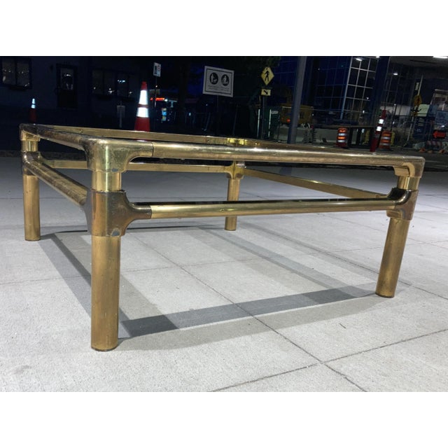 Brass Brass Coffee Table Base From Mastercraft For Sale - Image 8 of 12