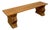 Made “Zigzag” Bench - Light Finish For Sale