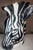 Vintage 1970s Hollywood Regency Zebra Head Vase Ceramic Planter Fitz Floyd Style For Sale In New Orleans - Image 6 of 7