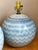Vintage Blue Glazed Ceramic Table Lamps - Set of 2 For Sale - Image 9 of 18