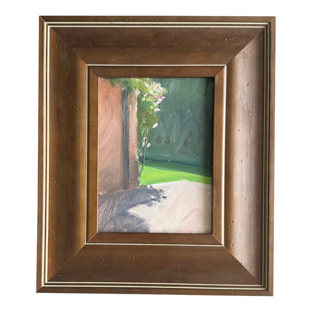 2025 Original Julian Merrow-Smith Provence Landscape “Shade and Roses”, Framed For Sale