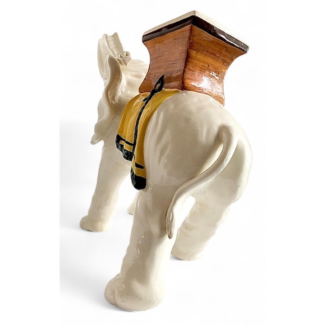 1960s Hollywood Regency Elephant Planter For Sale - Image 9 of 11