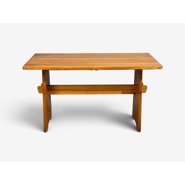 Göran Malmvall, Dining Table and Six Chairs, Pine, Sweden, 1970s For Sale - Image 9 of 13