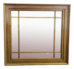 Mirror with Gilded Wooden Frame, 1980s