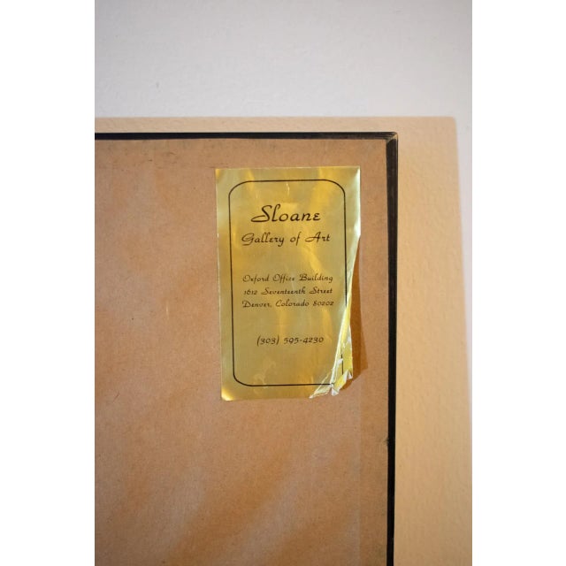 1984 "Susan" Art Deco Figurative Artist's Proof Numbered 15/30 by Shimon Okshteyn, Framed For Sale - Image 11 of 12