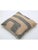 Tribal Arteverk Sand & Slate Gray Stepped Block Kilim Throw Pillow 17" X 17", Handwoven Afghan Wool For Sale - Image 3 of 4