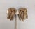 1950s Vintage 1950s Signed Monet Goldtone Knot Fringe Clip Earrings For Sale - Image 5 of 8