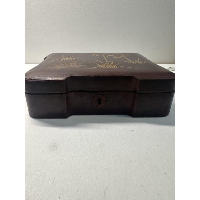 Antique Japanese Lacquer Box, 1930s For Sale - Image 11 of 13