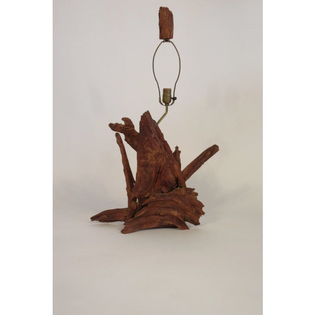 Contemporary 1960s Drift Wood Lamp With Final For Sale - Image 3 of 9