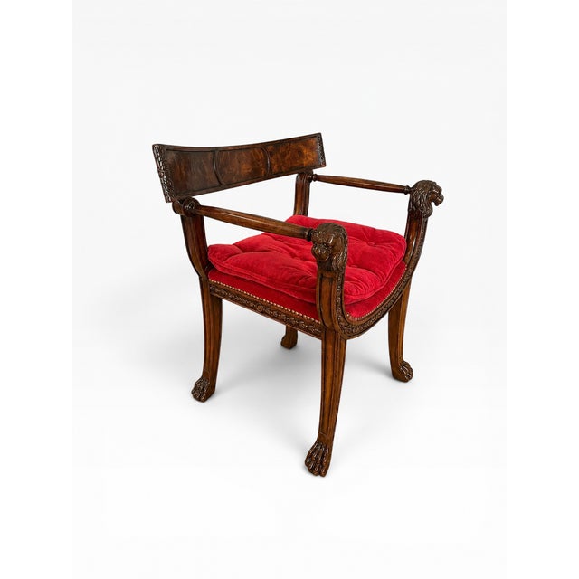 Theodore Alexander Theodore Alexander Althorp Regency in the Style of Thomas Hope Armchair For Sale - Image 4 of 13