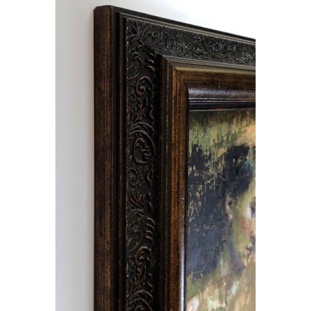 Abstract Memory by Lisa Fricker | Oil on collage on board depicting a woman's profile. For Sale - Image 3 of 4