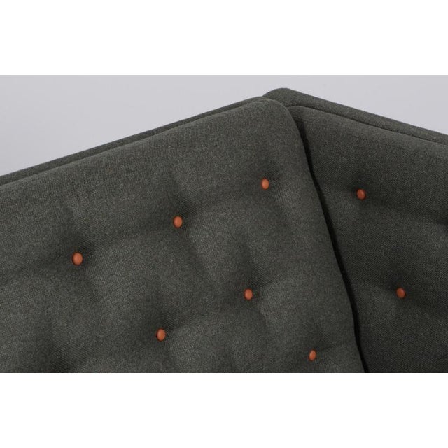 Green Model EJ315 2-Seater Sofa in Wool, Cherrywood and Leather by Erik Jørgensen, 2000s For Sale - Image 8 of 12