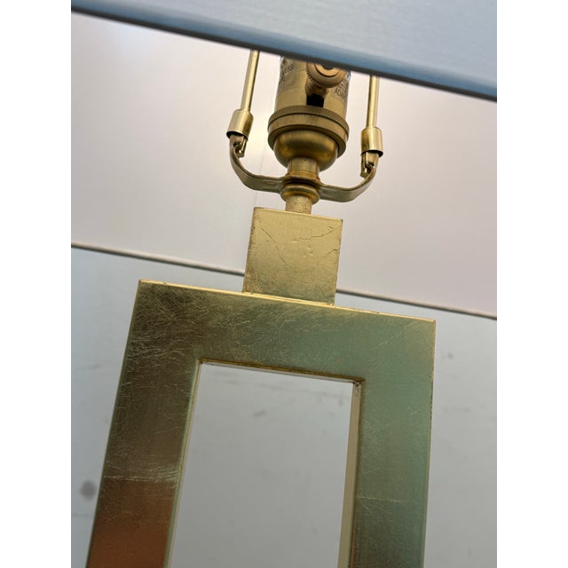 Gold Restoration Hardware Clarke Gilt Gold Table Lamps, Pair For Sale - Image 8 of 12