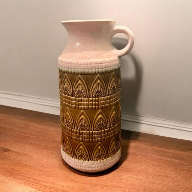 Large Mid-Century Modern Floor Vase from the Ü-Keramik Übelacker, 1960s, in Flawless conditions. Designed 1960 to 1969 I...
