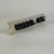 American Vintage Small Double Sided "Wall St." Wooden Arrow Shaped Sign With Raised Lettering, Circa 1940s For Sale - Image 3 of 10