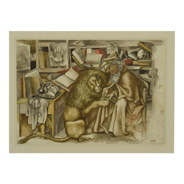 St Daniel, Offset by Renato Guttuso, Late 20th Century For Sale