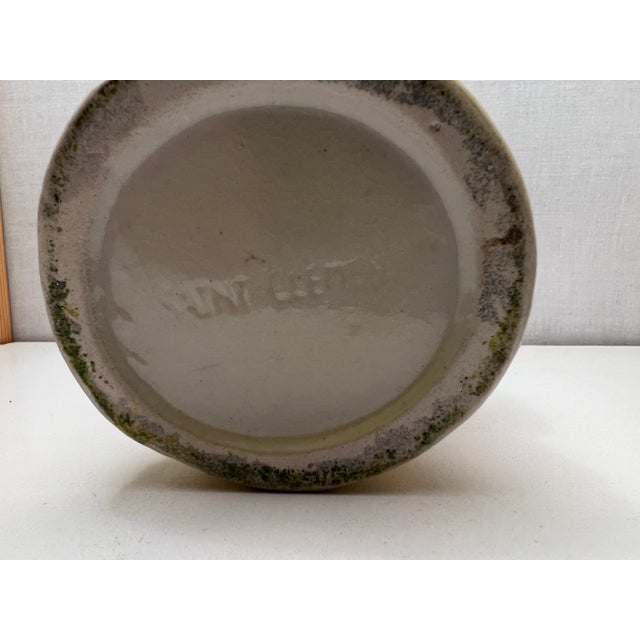 Ceramic 1940s Saint Clement French Majolica Gallic Rooster Water Pitcher For Sale - Image 7 of 7