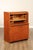 Mid-Century Modern Danish Modern Vintage Teak Roll Top Bar Cabinet or Secretary Desk For Sale - Image 3 of 12