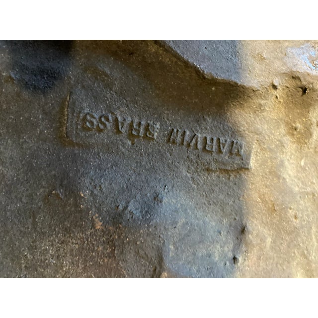 Brass Art Nouveau Augustus St. Gaudens Solid Brass Plaques Pair For Sale - Image 8 of 9