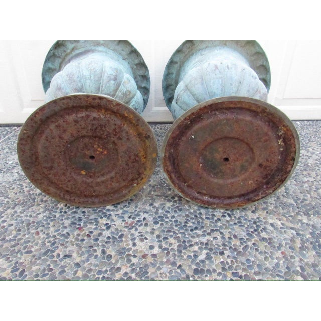Pair of Antique French Copper Urns For Sale - Image 17 of 17