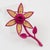 John Galliano Paris Pink Enamel Metal and Straw Daisy Brooch For Sale - Image 4 of 8
