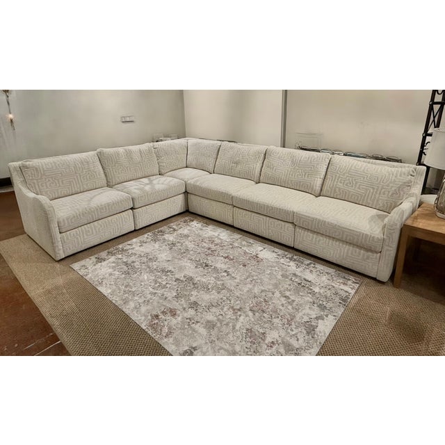 Revelation Little Wave Sectional / Maze Oyster For Sale - Image 9 of 9