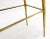 Mid-Century Modern Set of 3 Italian Solid Brass Chiavari Chairs From 1950s New Upholstery For Sale - Image 3 of 13
