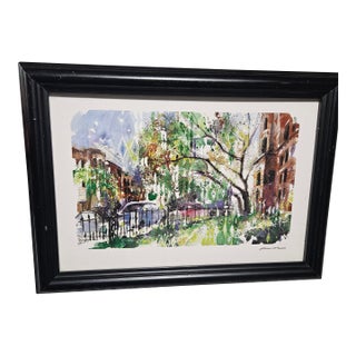 Vintage Commonwealth in Bloom” by Misha Lenn - Seriolithograph W/ Coa For Sale