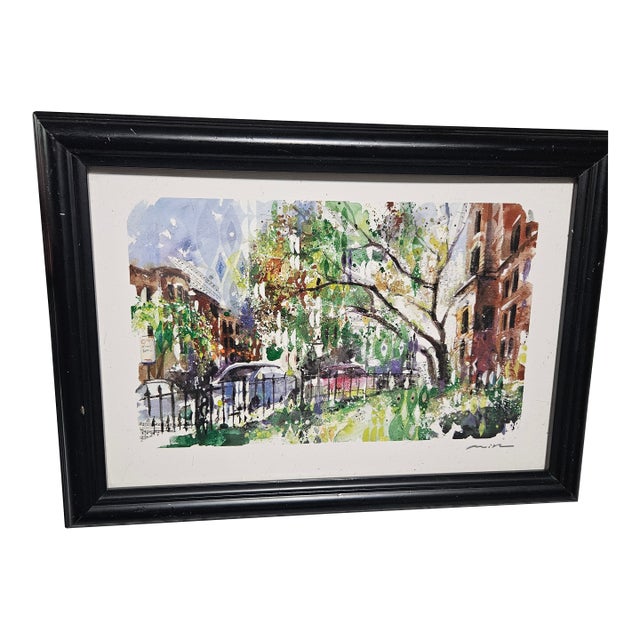 Vintage Commonwealth in Bloom” by Misha Lenn - Seriolithograph W/ Coa For Sale