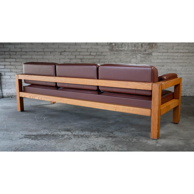 Vintage Oak Sofa Attributed to Warren Platner for CI Designs For Sale - Image 12 of 17